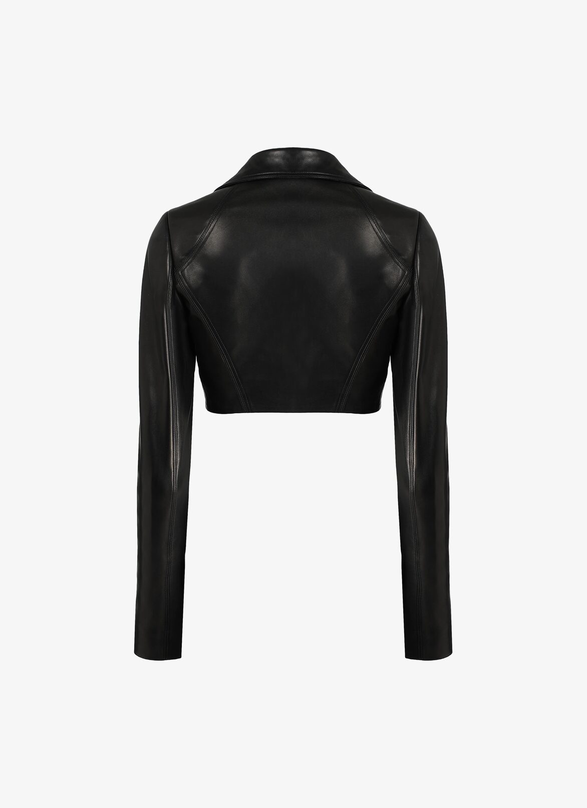 Leather Bomber Jacket ALAÏA BLACK LEATHER BOMBER JACKET